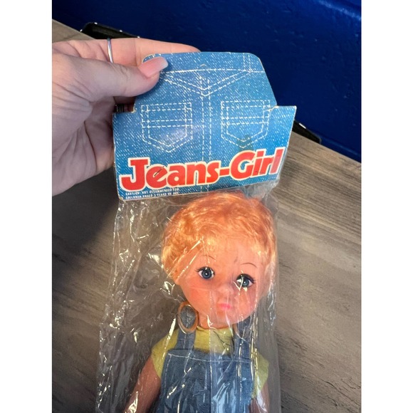 Vintage Blue Jeans Doll Made in Hong Kong - NIP - Picture 7 of 7